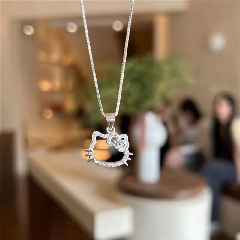 Hello Kitty Necklace for Girls Fashion Jewelry Accessories